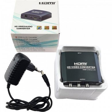 Flexport conversor HDMI para Video AV + Áudio R/L