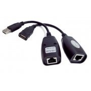 Extensor Flexport USB para RJ45 Cat5e Cat6 Cat5 45 Me
