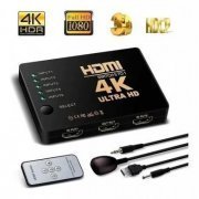 Switch HDMI 1.4 3x1 1080P Com Controle Remoto IR (3x Entradas / 1x Saída)