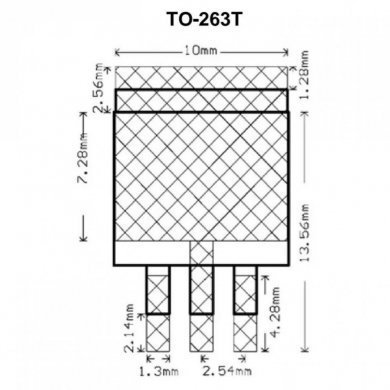 G1084-33-TO263-3L Regulador linear de tensão  3.3V 5A TO263-3L