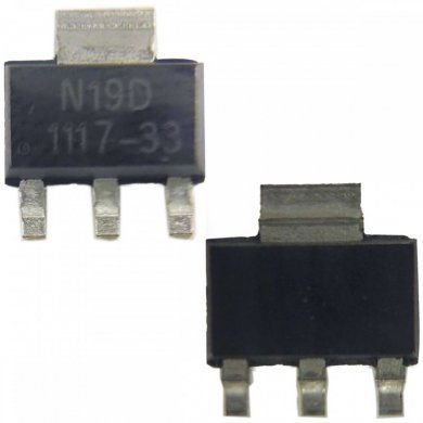 G1117-33T63UF Regulador de tensão SMD 3.3V 1A SOT-223 (Kit 10x)