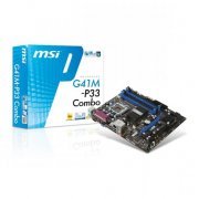 Placa Mãe MSI LGA775 M-ATX DDR2/DDR3 até 8GB, 4x SATAII ação