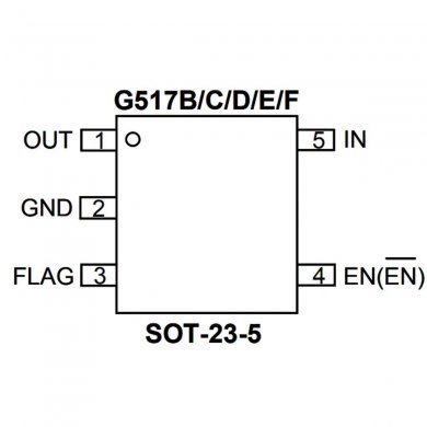 G517F1T12U 10x Ci Power SW G517 G517F1T12U 5AFB3 SOT-23-5