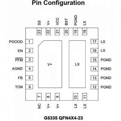 G5335QT2U Ci 5335 G5335 DC/DC buck converter QFN4X4-23