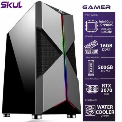 G9900KM50016W-RTX30708GB Skul Computador Gamer 9000 Intel Core I9