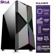 Skul Computador Gamer 9000 Intel Core I9 9900K 3.6GHZ WATER COOLER 240MM 16GB DDR4 SSD M.2 500GB RTX 3070 8GB 