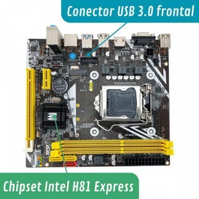 Revenger Placa Mãe H81/M Intel LGA1150 DDR3