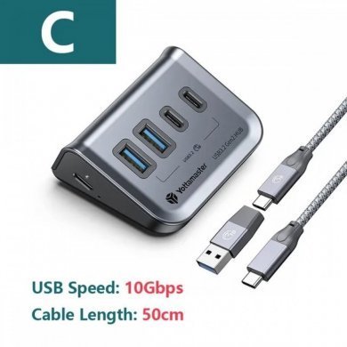 GA1-2A2C-G2 Yottamaster Hub USB 3.2 2x USB-A 2x Tipo-C 10Gbps