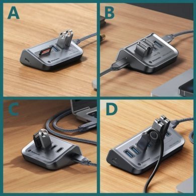 GA1-2A2C-G2 Yottamaster Hub USB 3.2 2x USB-A 2x Tipo-C 10Gbps