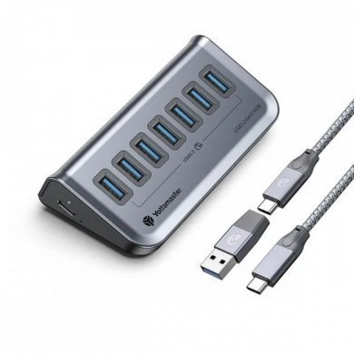 GA1-7A-G2D Yottamaster Hub USB 3.2 7 Portas USB-A 10Gbps 50cm