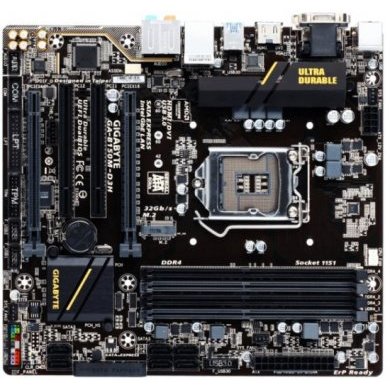 GA-B150M-D3H Placa Mãe GigaByte Intel GAMER Micro ATX