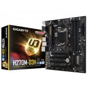 Gigabyte Placa Mãe Intel H270M LGA 1151 Intel Core I3, I5 e I7, 7ª Geração, 4 x Sockets DIMM DDR4 até 64GB, Re