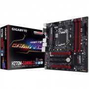 GIGABYTE Placa-Mãe Intel LGA1151 mATX D-Sub DVI-D e HDMI, Suporta DDR4 até 64GB, Rede Gigabit, USB 2.0 e 3.1