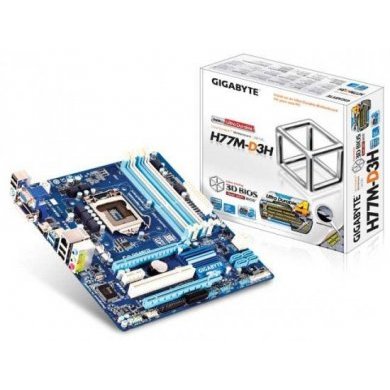 GA-H77M-D3H Placa-Mãe Gigabyte Intel LGA1155 DDR3