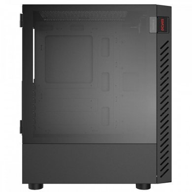 Pcyes gabinete gamer Bolter Black Vulcan Mid tower