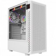 Pcyes gabinete gamer Bolter White Ghost lateral em vidro temperado (não acompanha coolers)