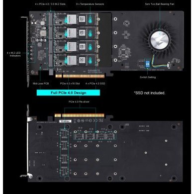 Gigabyte adaptador AORUS Gen4 AIC PCIe 4.0