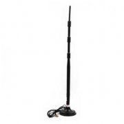 Antena Omnidirecional 2.4GHz 15dBi Polarização Vertical 38cm, Conector RP-SMA, Base Magnética e cabo de 2.5 me