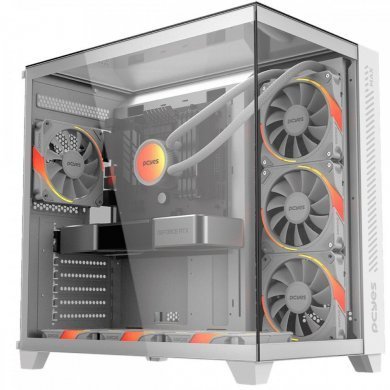 GFFMAXWG Pcyes gabinete gamer Forcefield Max White Ghost