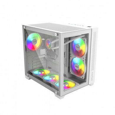 GFFWGP PCYes gabinete gamer Forcefield white ghost