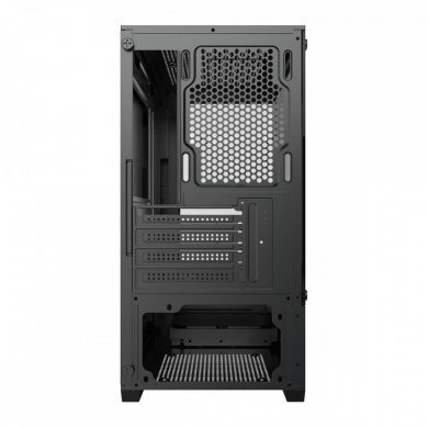 Vinik gabinete G-Shield preto com vidro temperado