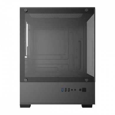 Vinik gabinete G-Shield preto com vidro temperado