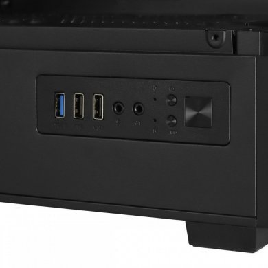 GGGSVBK Vinik gabinete G-Shield preto com vidro temperado