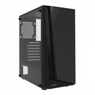 GGIVTBK Vinik Gabinete Gamer Indux Preto Lateral em Vidro