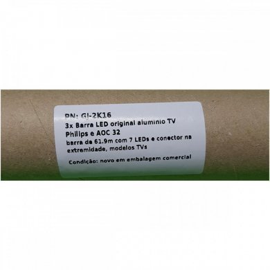 GJ-2K16 3x Barra LED original aluminio TV Philips e AOC 32