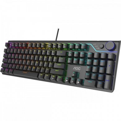 AOC teclado gamer mecanico GK530 switch red RGB ful