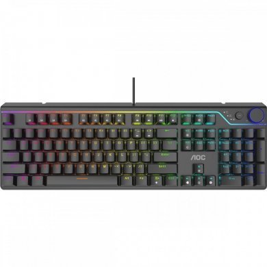 GK530BR/FG AOC teclado gamer mecanico GK530 switch red RGB ful