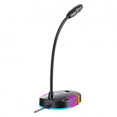 Havit Microfone de Mesa Gamer LED RGB USB