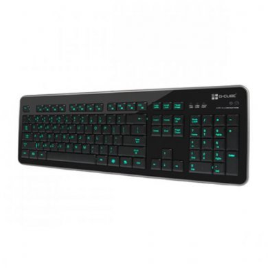 GKL-27 Teclado G-CUBE Illuminate com LED Verde