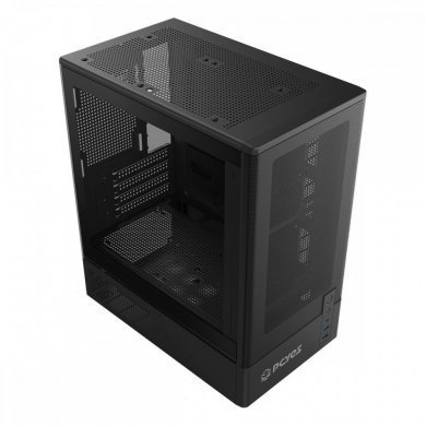 Pcyes gabinete gamer Kauri Black Vulcan mid tower