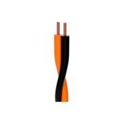 GPCabos cabo jumper FDG 2x0.50mm preto e laranja 500 metros capa externa em PVC não propagante a chama