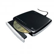 Gravador DVD e CD Externo LG Lightscribe Alimentação e Conexão via USB, Velocidade de Gravação DVD+R 8X, Buffe