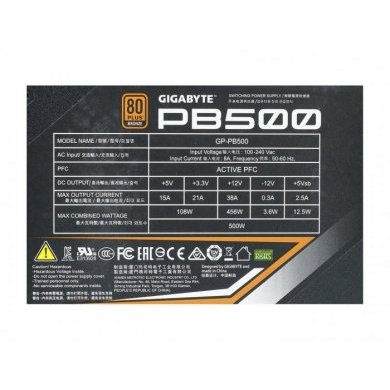 GP-PB500 GIGABYTE FONTE 500W PFC 80 PLUS BRONZE