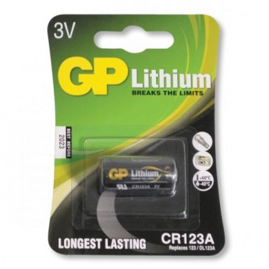GPCR123A-2U1 GP Batteries Bateria Lithium CR123A 3V GP