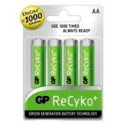 GP Batteries 4x Pilha AA GP Recarregável 1.2v 2050m NiMH GP Recyko+