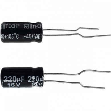 GR1C221MD110B25CVOBD Kit 50x capacitor eletrolitico 220uf 16V 105ºC