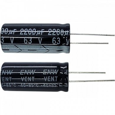 Kit 20x capacitor eletrolitico 2200uf 63V 18x40mm
