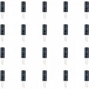 Kit 20x capacitor eletrolitico 2200uf 63V 18x40mm PTH com pi ...