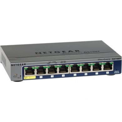 GS108T-200NAS NetGear switch Prosafe 8x RJ45 gigabit PoE