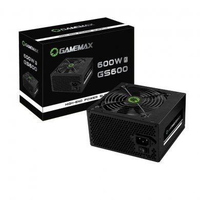 GS600 Gamemax Fonte 600W 80 Plus White PFC Ativo