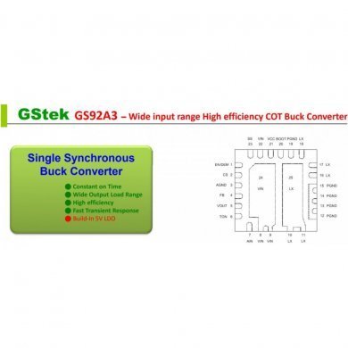 GS92A3 Ci GSTEK regulador de tensão QFN-23