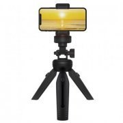 Gorila Shield mini tripé Super Dinamic preto com rotação em 360 graus ideal para celular com tela de 5.5 poleg