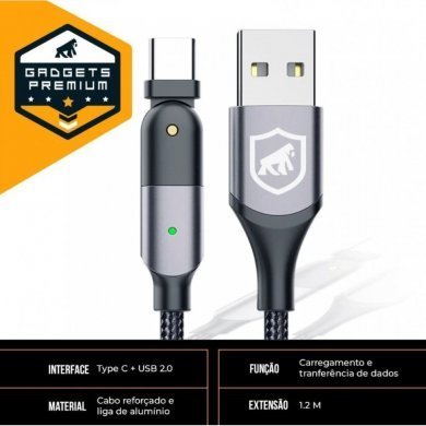 GS-3299 Gorila Shield Cabo Tank Gear 180º Tipo-C 1.2m