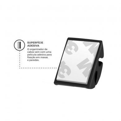 GS-3385 Gorila Shield Organizador de Cabos Quadrado
