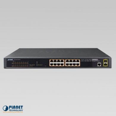GS-4210-16P2S Planet Switch 16 Portas 10/100/1000Mbps POE