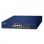 PLANET Switch 8 Portas Gigabit PoE 802.3at 10/100/1000T+ 2-Port 100/1000X SFP
